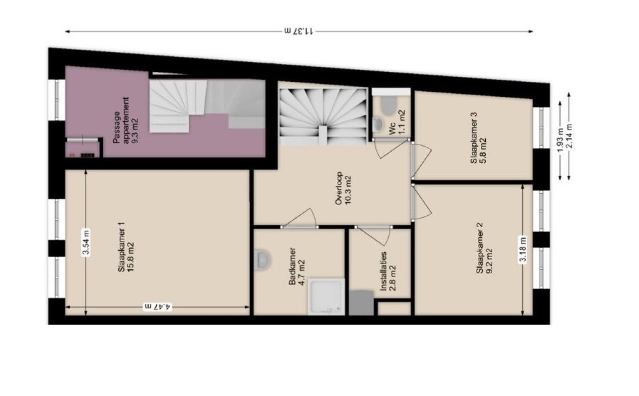 Riddershof - Maisonnettes 5 0ong TILBURG